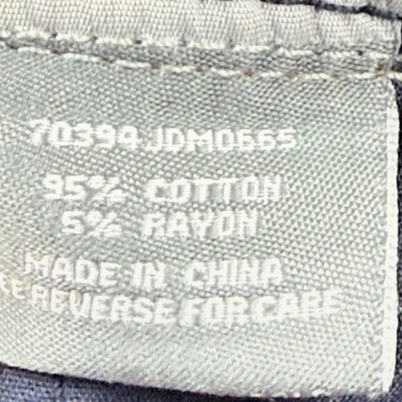 Cali 1850 Women's Wide-Leg Raw Hem Grommet Blue Denim Jeans Size 7/28 NWT - Picture 6 of 11